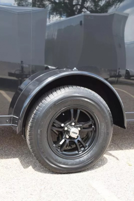 New BRAVO HERO 6x12 *MIDNIGHT EDITION* ENCLOSED CARGO TRAILER - POLYCOR .080 EXTERIOR