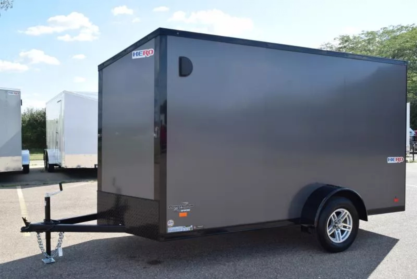 New BRAVO HERO 6x12 *MIDNIGHT EDITION* ENCLOSED CARGO TRAILER - POLYCOR .080 EXTERIOR