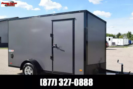 New BRAVO HERO 6x12 *MIDNIGHT EDITION* ENCLOSED CARGO TRAILER - POLYCOR .080 EXTERIOR