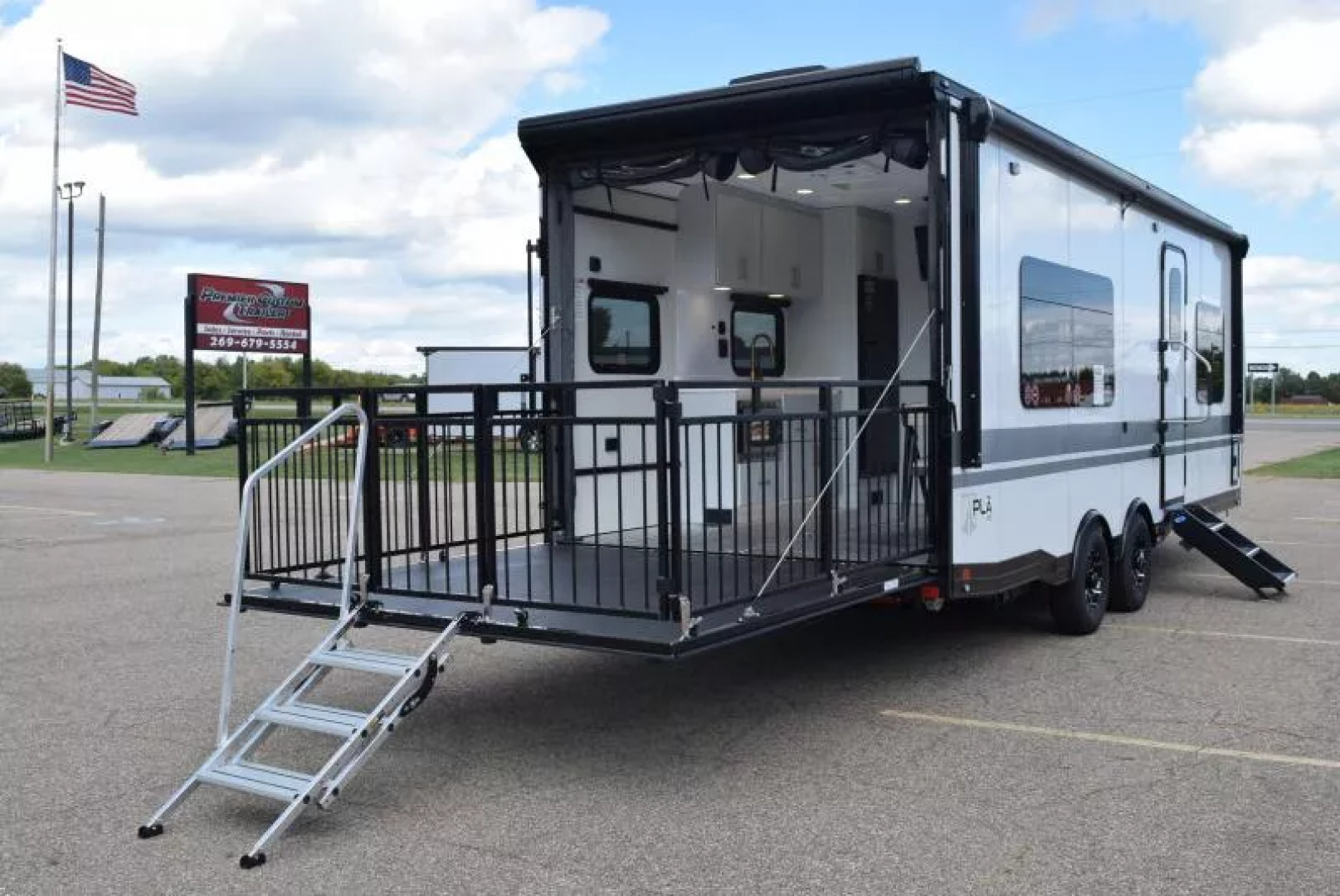 Used PRE-OWNED 2026 ATC PLA 550 2412 ALL ALUMINUM TOY HAULER - NEVER USED!!