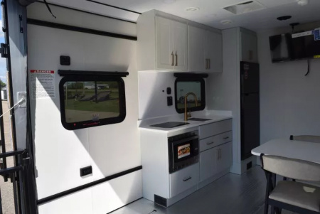 Used PRE-OWNED 2026 ATC PLA 550 2412 ALL ALUMINUM TOY HAULER - NEVER USED!!