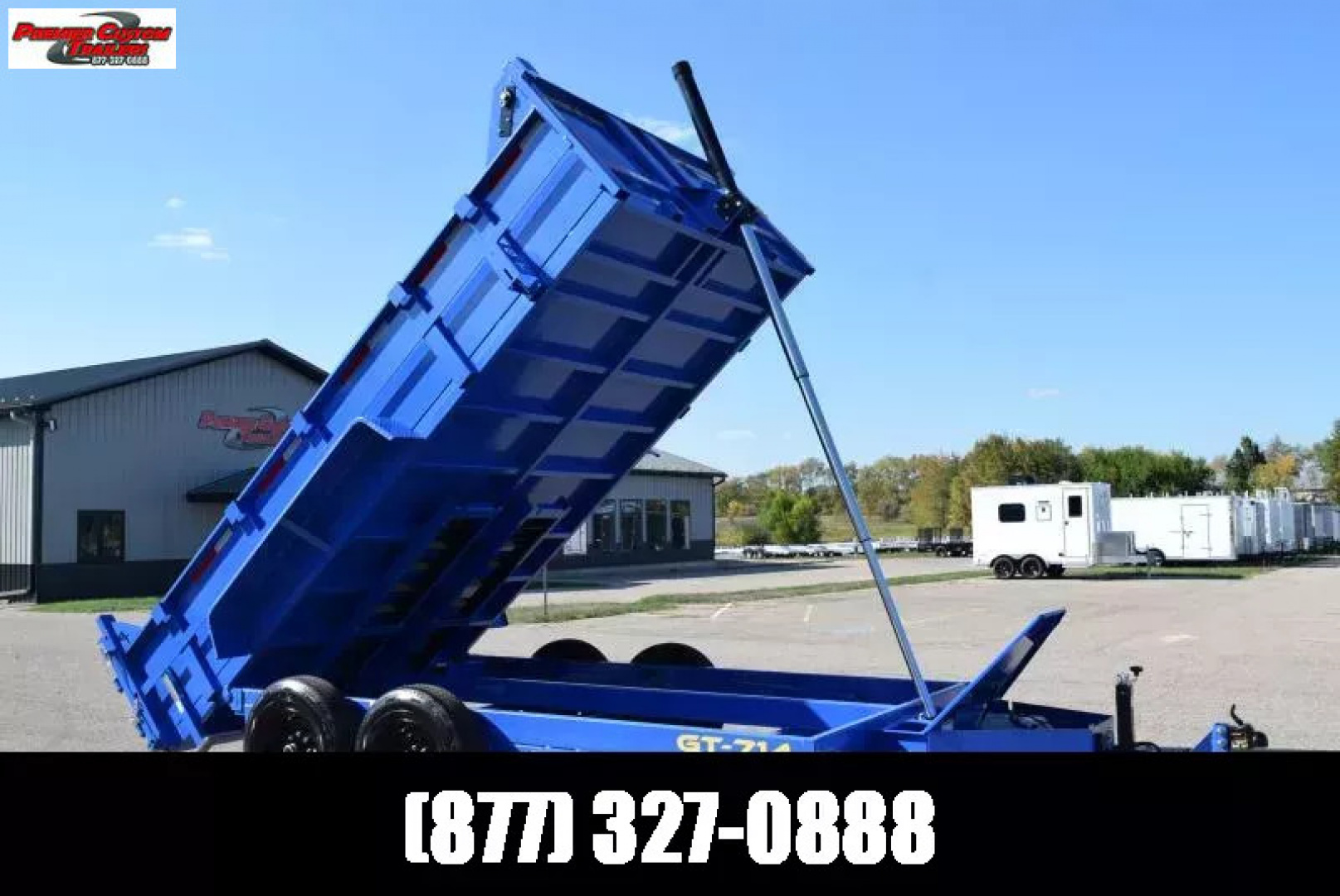 New GRIFFIN 7x14 14K DUMP TRAILER w/ TELESCOPING CYLINDER