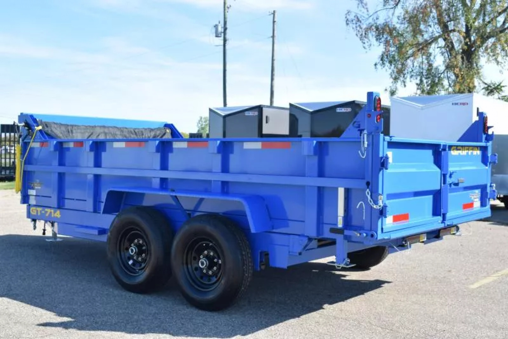 New GRIFFIN 7x14 14K DUMP TRAILER w/ TELESCOPING CYLINDER