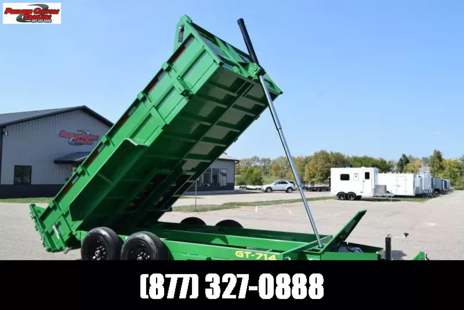 New GRIFFIN 7x14 14K DUMP TRAILER w/ TELESCOPING CYLINDER