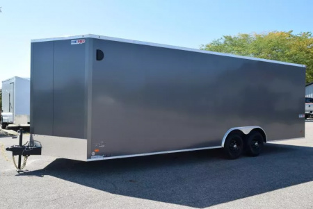 New BRAVO HERO 8.5x24 ENCLOSED CAR HAULER TRAILER - 10k GVWR - .080 POLYCOR EXTERIOR