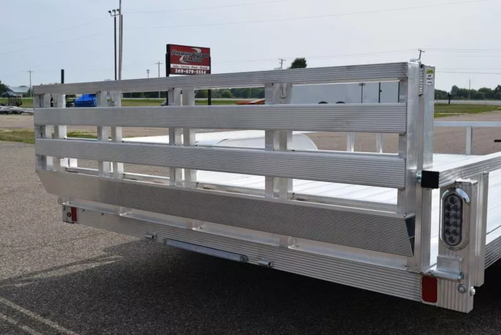 New SPORT HAVEN 7x14 DELUXE OPEN UTILITY w/ BI-FOLD RAMP GATE
