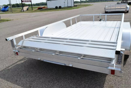 New SPORT HAVEN 7x14 DELUXE OPEN UTILITY w/ BI-FOLD RAMP GATE