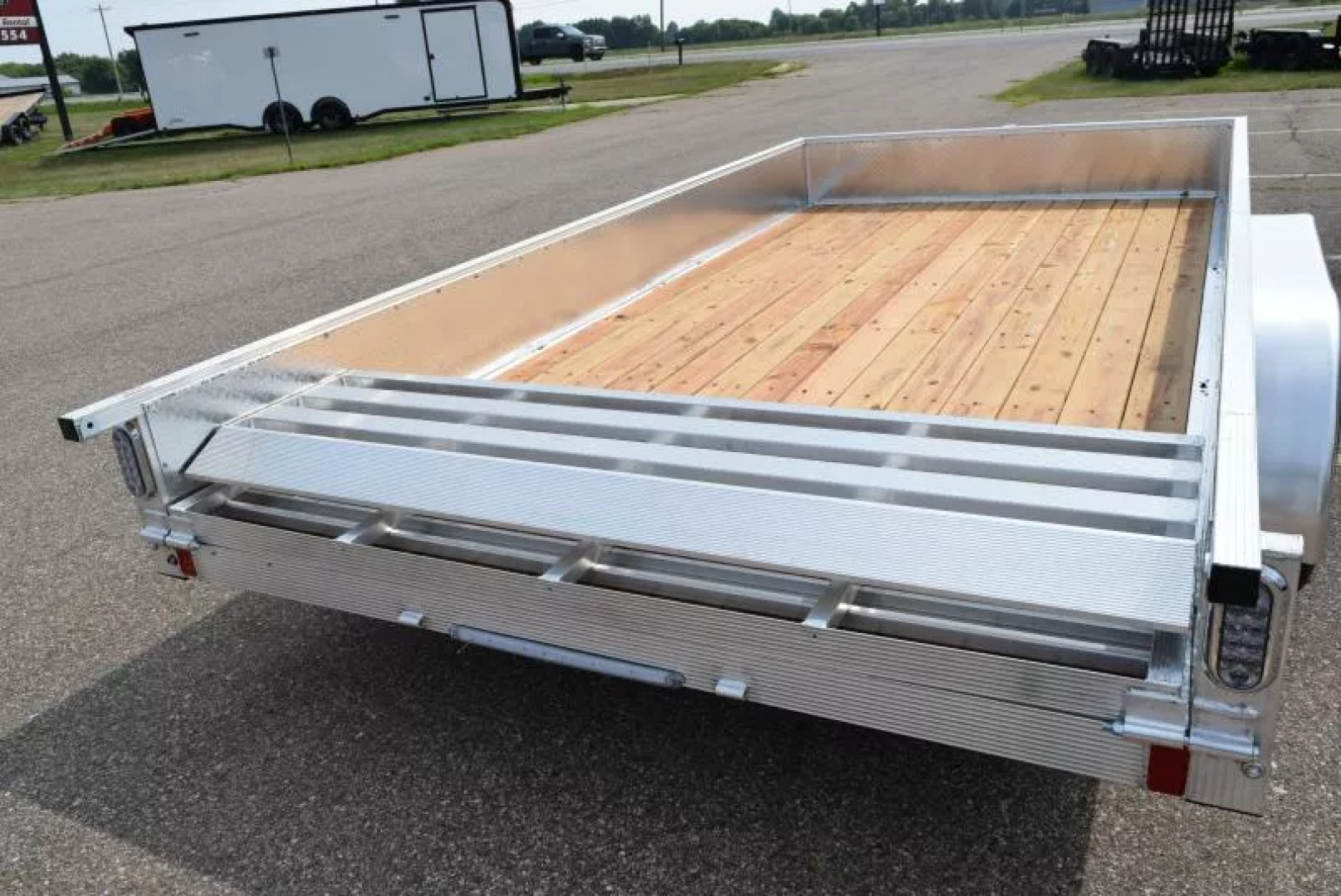 New SPORT HAVEN 7x14 OPEN UTILITY w/ BI-FOLD RAMP GATE & ATP SIDES