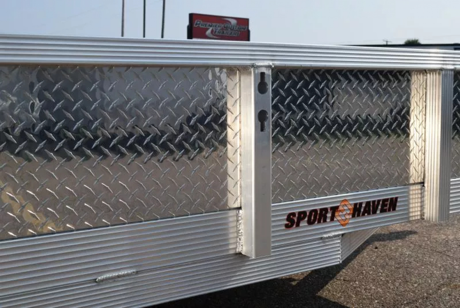 New SPORT HAVEN 6x12 OPEN UTILITY TRAILER w/ ATP SIDES & BI-FOLD GATE