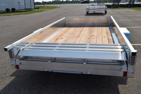 New SPORT HAVEN 6x12 OPEN UTILITY TRAILER w/ ATP SIDES & BI-FOLD GATE