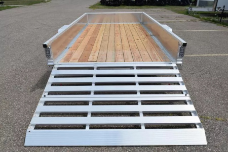 New SPORT HAVEN 6x12 OPEN UTILITY TRAILER w/ ATP SIDES & BI-FOLD GATE