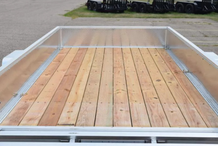 New SPORT HAVEN 6x12 OPEN UTILITY TRAILER w/ ATP SIDES & BI-FOLD GATE