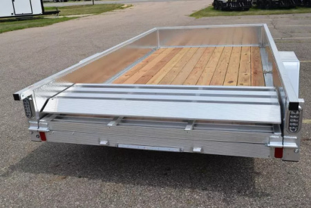 New SPORT HAVEN 6x12 OPEN UTILITY TRAILER w/ ATP SIDES & BI-FOLD GATE