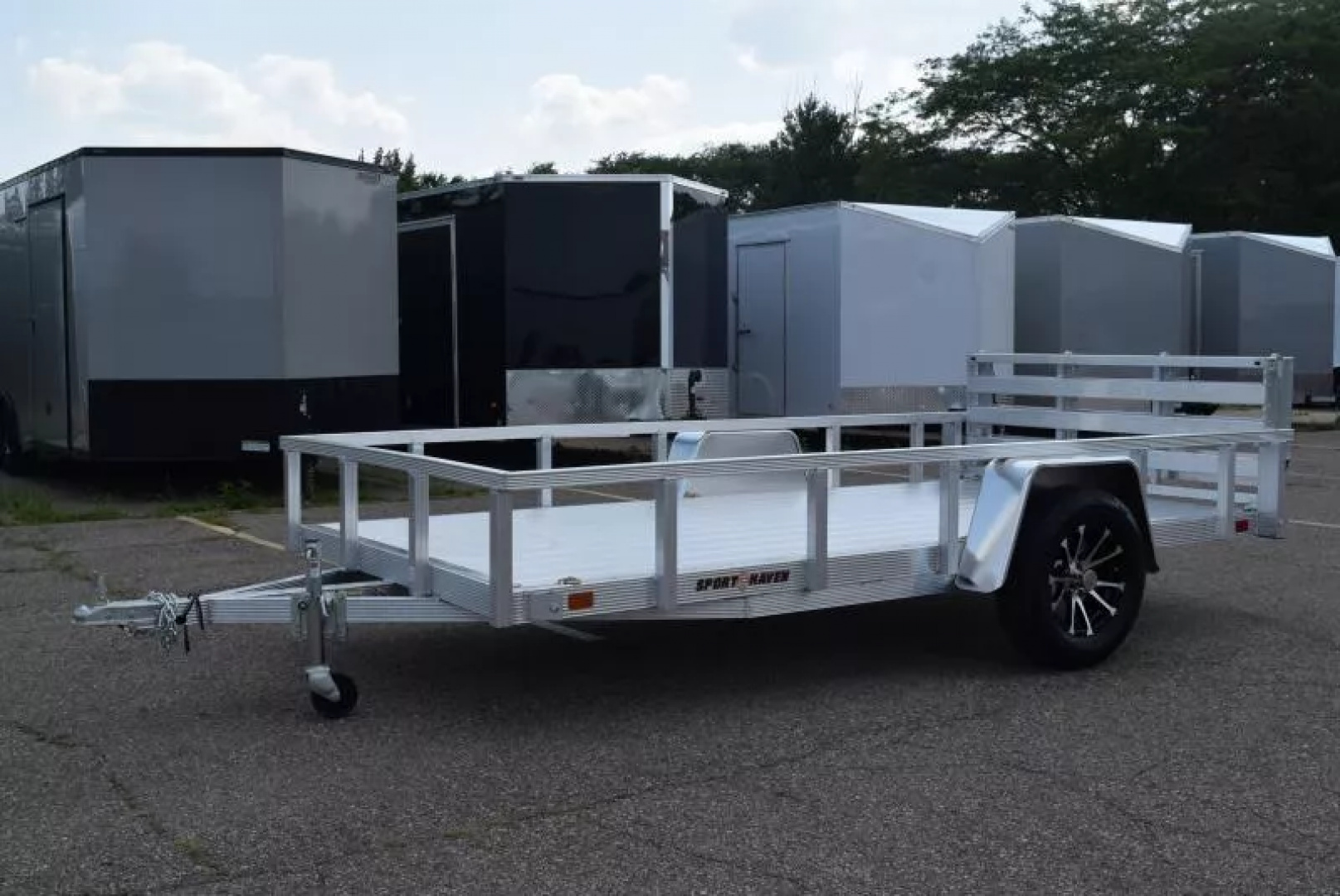 New SPORT HAVEN 6x12 DELUXE SERIES UTILITY TRAILER w/ BI-FOLD RAMP GATE