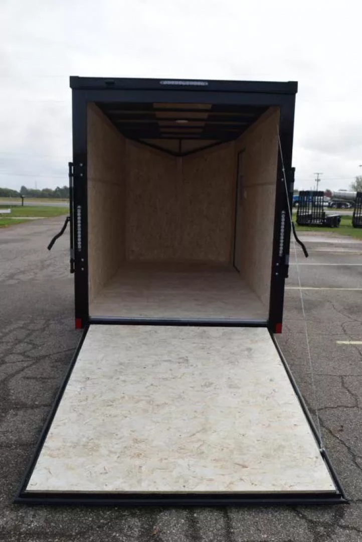 New BRAVO HERO 6x12 *MIDNIGHT EDITION* ENCLOSED CARGO TRAILER - POLYCOR .080 EXTERIOR