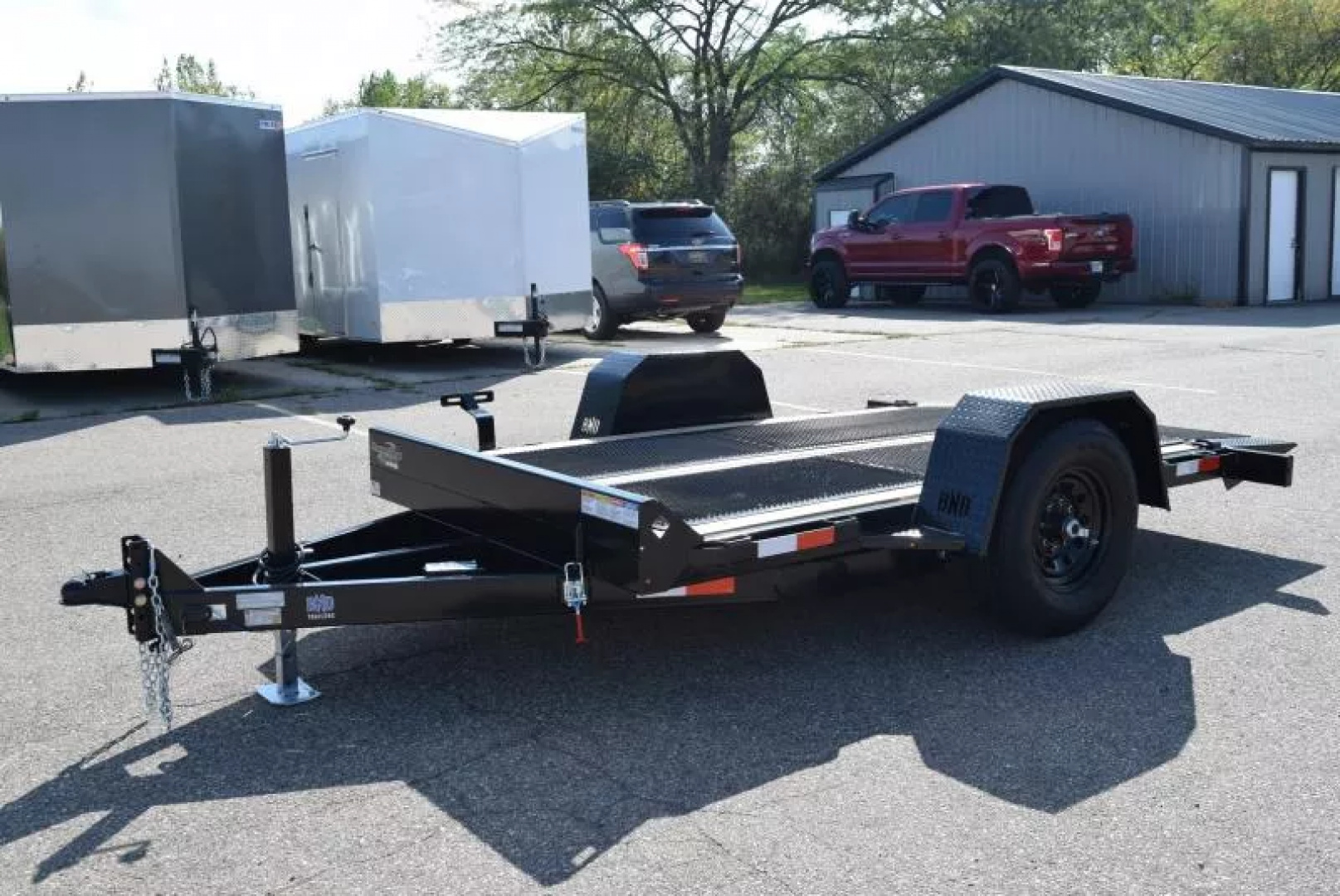 New BND 6x12 TILT BED SCISSOR LIFT EQUIPMENT TRAILER w/ 7000LB AXLE