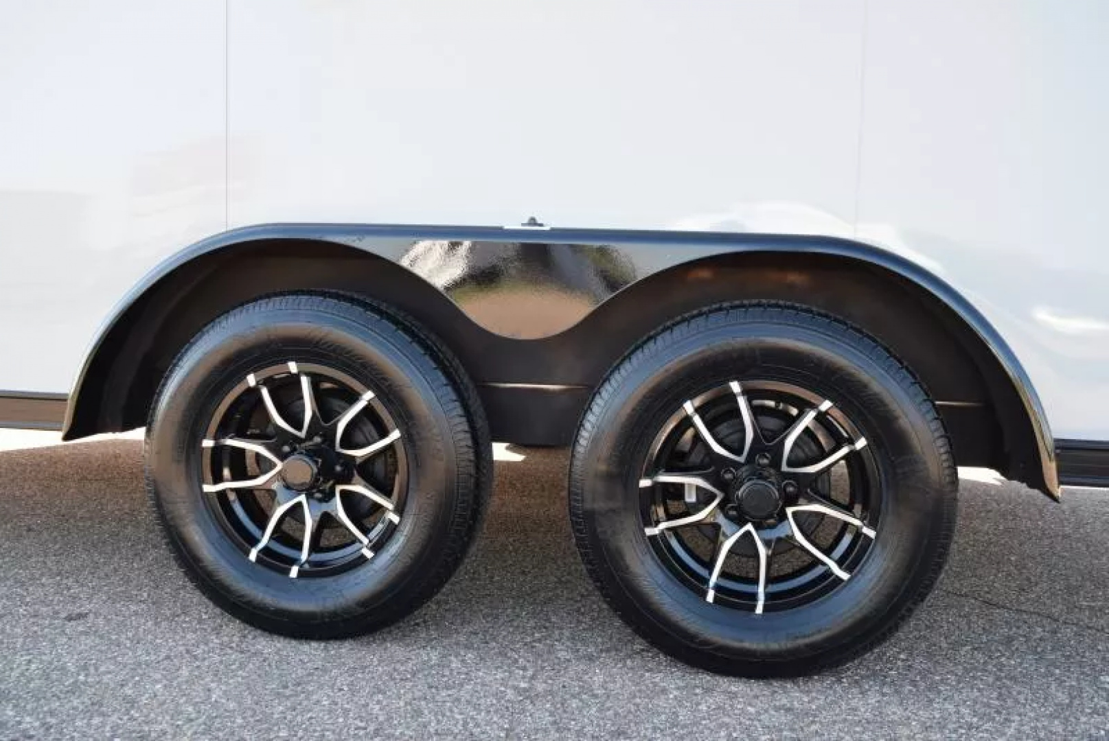 New ATC 7.5x14 STO 400 ALUMINUM CARGO TRAILER w/ BLACK TRIM PACKAGE