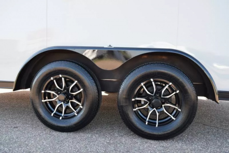 New ATC 7.5x14 STO 400 ALUMINUM CARGO TRAILER w/ BLACK TRIM PACKAGE