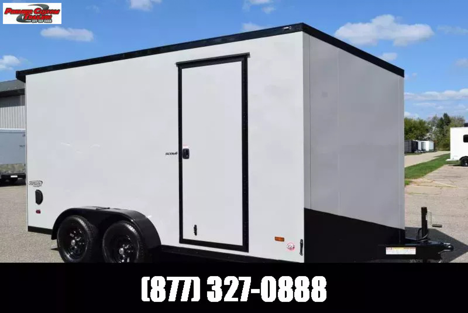 New BRAVO 7x14 SCOUT ENCLOSED CARGO TRAILER *MIDNIGHT EDITION*