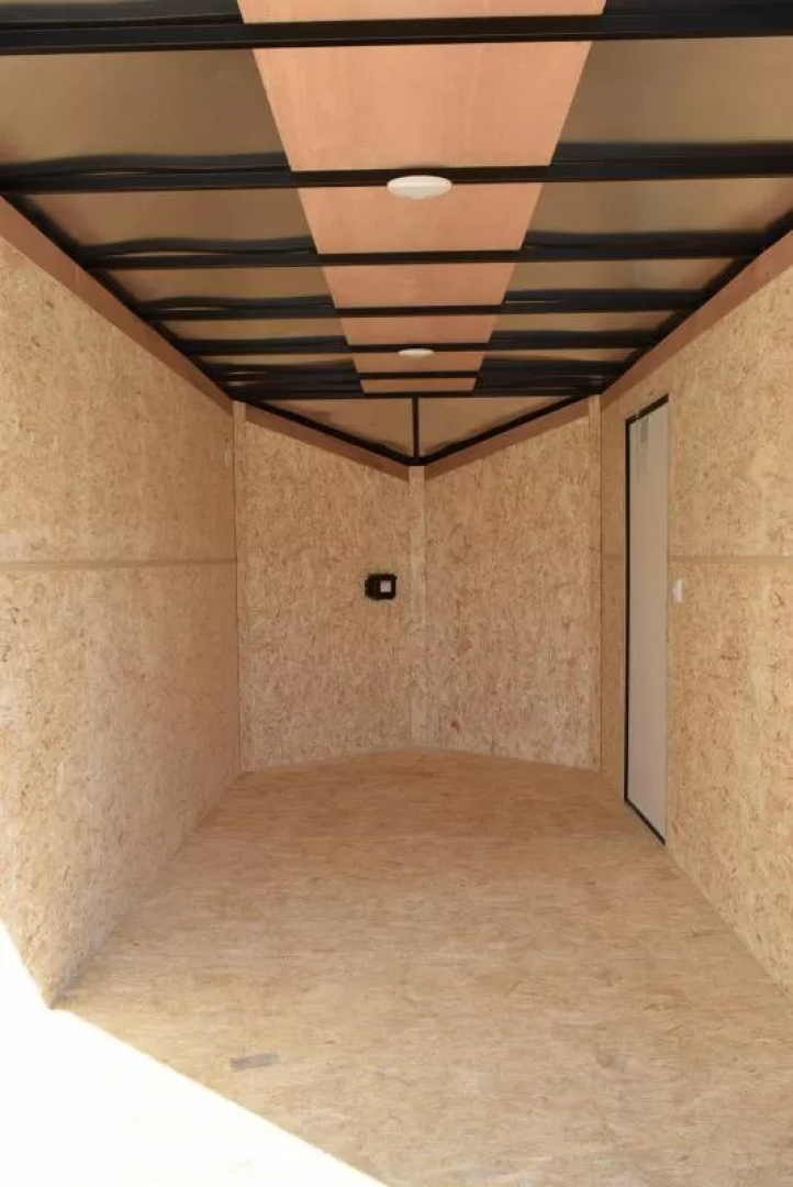 New BRAVO HERO 7x14 ENCLOSED CARGO TRAILER - .080 POLYCOR EXTERIOR *MIDNIGHT EDITION*