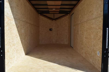 New BRAVO HERO 7x14 ENCLOSED CARGO TRAILER - .080 POLYCOR EXTERIOR *MIDNIGHT EDITION*