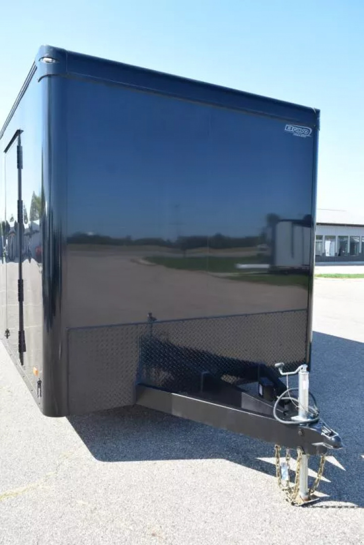 Used PRE-OWNED 2023 BRAVO 8.5x28 SILVER STAR ALUMINUM ENCLOSED CAR HAULER