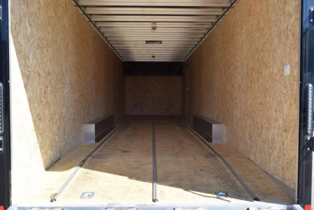 Used PRE-OWNED 2023 BRAVO 8.5x28 SILVER STAR ALUMINUM ENCLOSED CAR HAULER