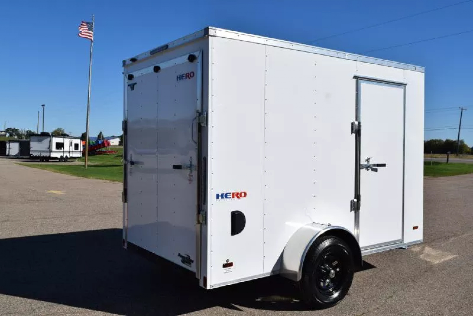 New BRAVO HERO 6x10 ENCLOSED CARGO TRAILER