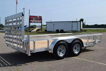 New SPORT HAVEN 7x14 OPEN UTILITY TRAILER W/ HD REAR RAMP GATE