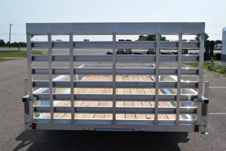 New SPORT HAVEN 7x14 OPEN UTILITY TRAILER W/ HD REAR RAMP GATE