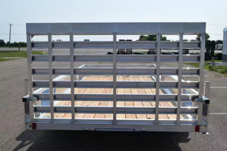 New SPORT HAVEN 7x14 OPEN UTILITY TRAILER W/ HD REAR RAMP GATE