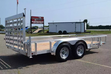 New SPORT HAVEN 7x14 OPEN UTILITY TRAILER W/ HD REAR RAMP GATE