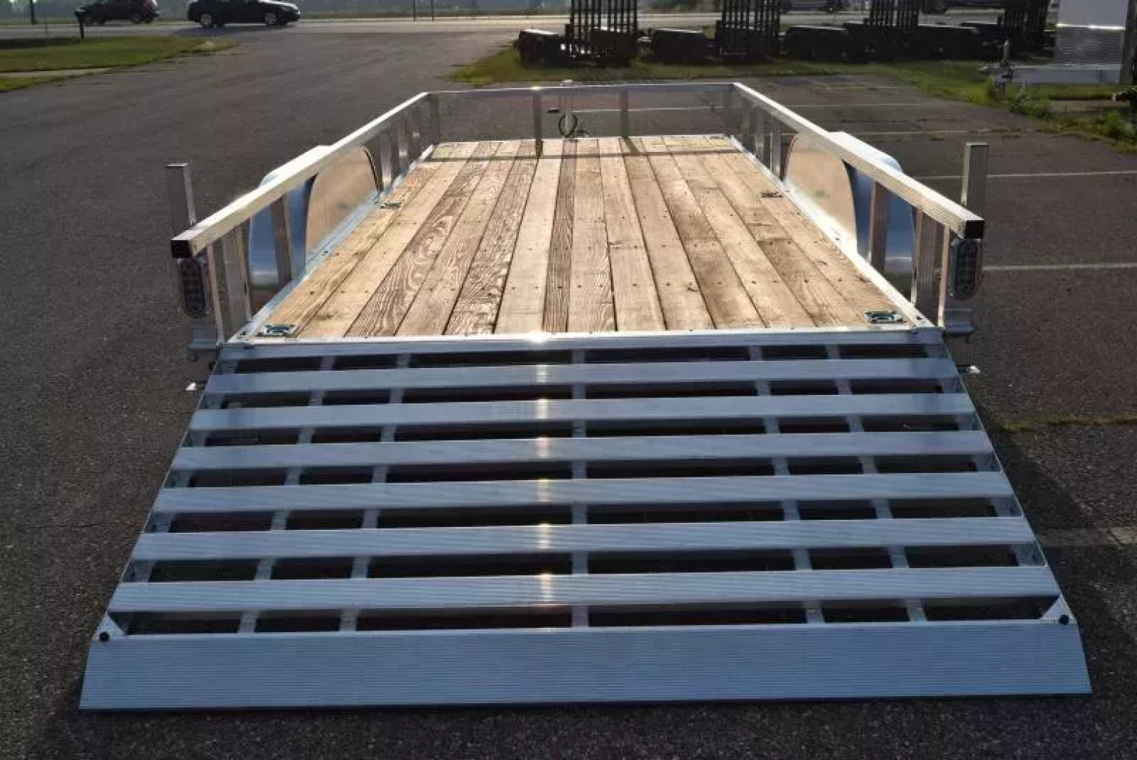 New SPORT HAVEN 7x16 OPEN UTILITY TRAILER W/ HD REAR RAMP GATE