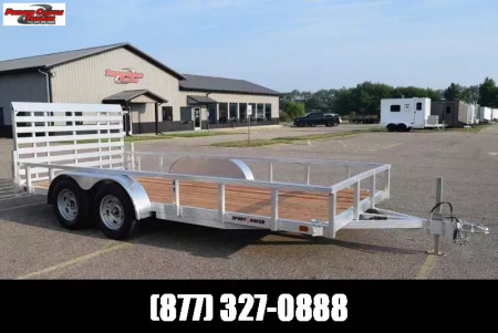 New SPORT HAVEN 7x16 OPEN UTILITY TRAILER W/ HD REAR RAMP GATE