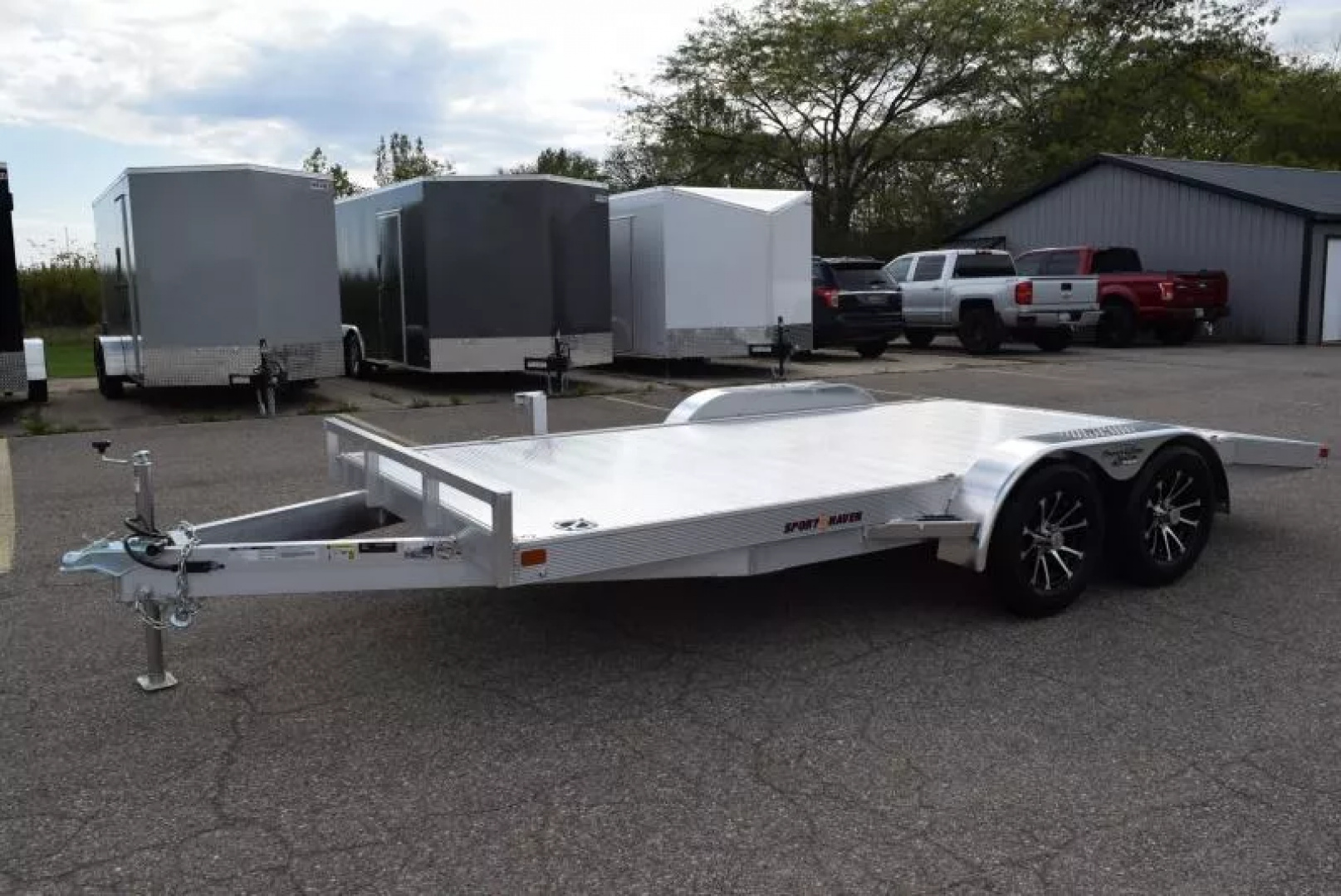 New SPORT HAVEN 16' PREMIUM SERIES ALUMINUM OPEN CAR HAULER - 7K GVWR