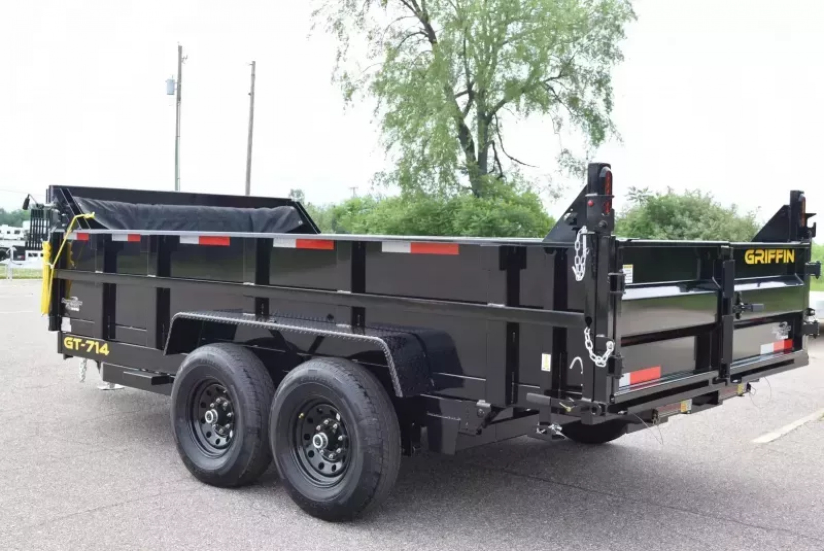 New GRIFFIN 7x14 14K DUMP TRAILER w/ TELESCOPING CYLINDER