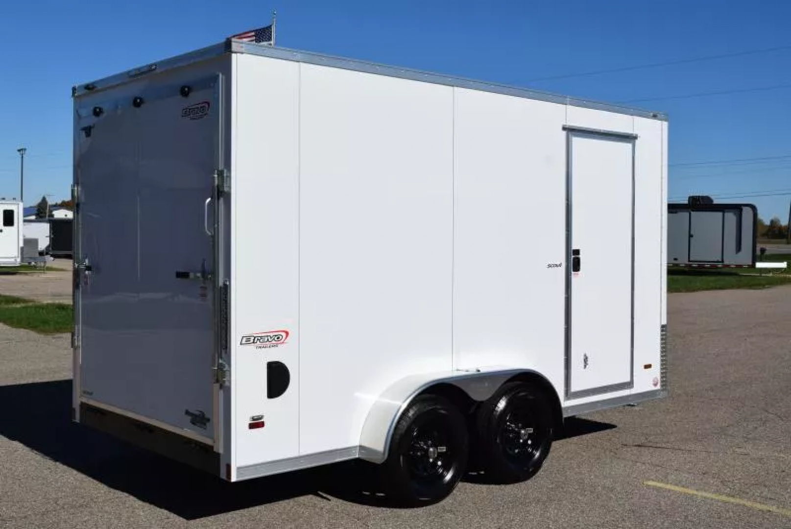 New BRAVO 7x14 SCOUT ENCLOSED CARGO TRAILER