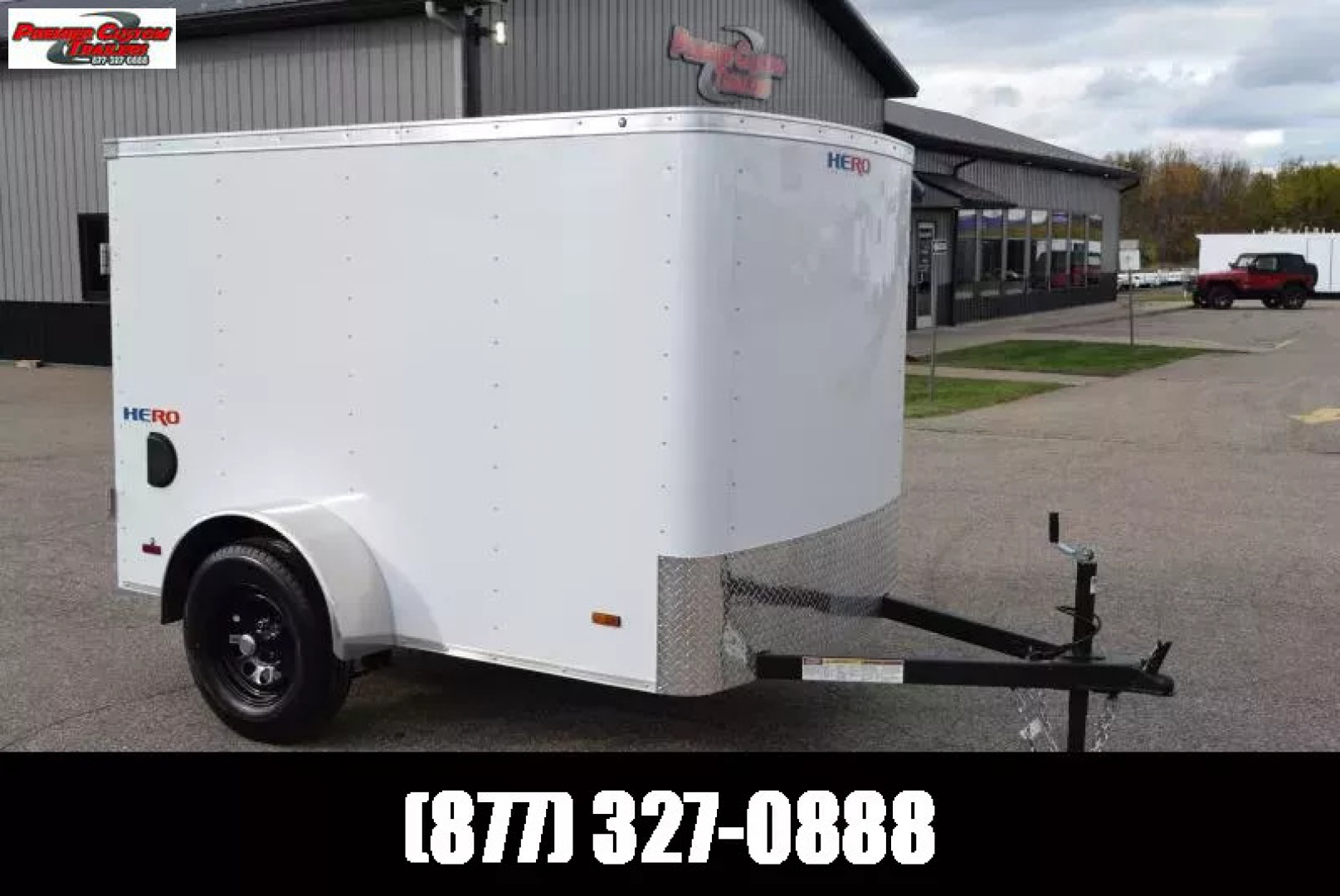 New BRAVO HERO 5x8 ENCLOSED CARGO TRAILER