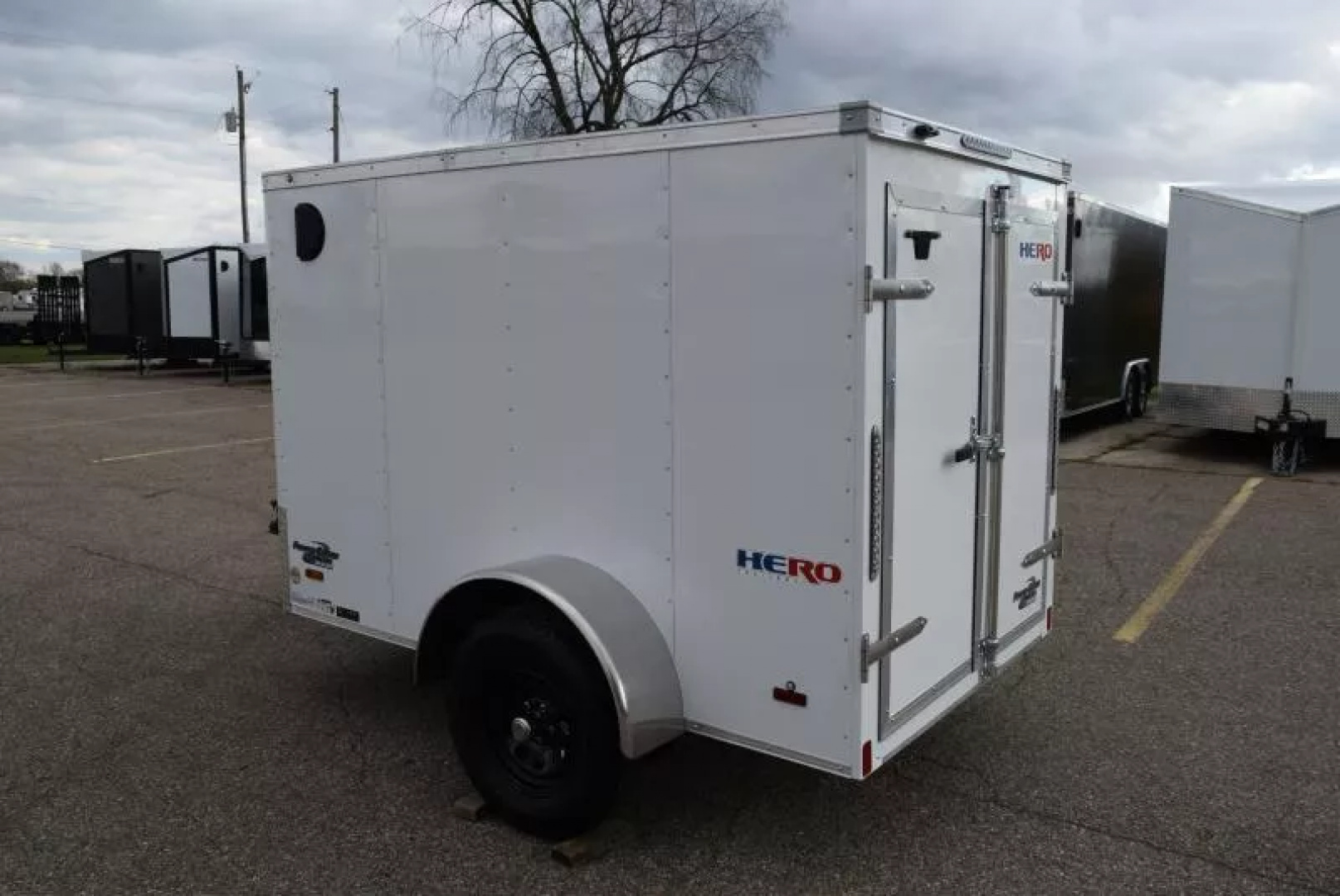 New BRAVO HERO 5x8 ENCLOSED CARGO TRAILER