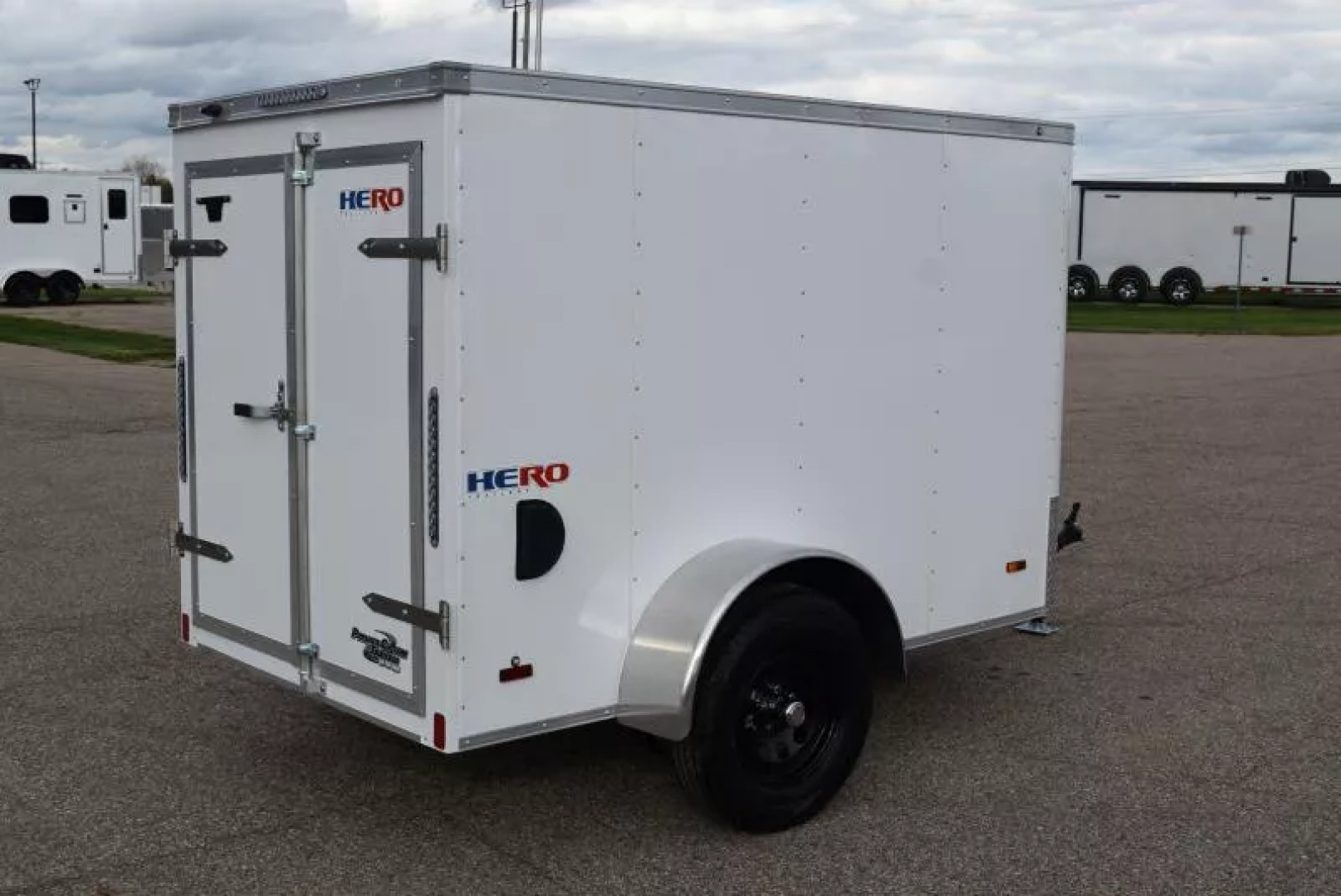 New BRAVO HERO 5x8 ENCLOSED CARGO TRAILER