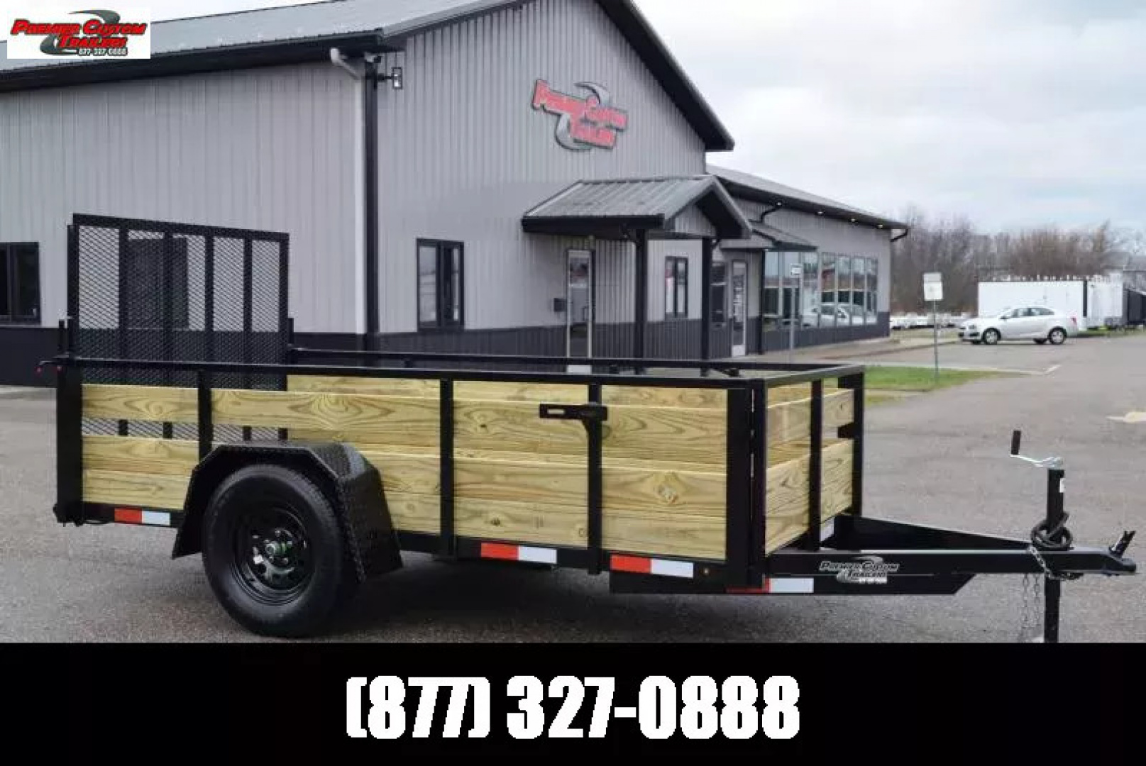 New BND 5x10 UTILITY TRAILER w/ 3-BOARD SIDES