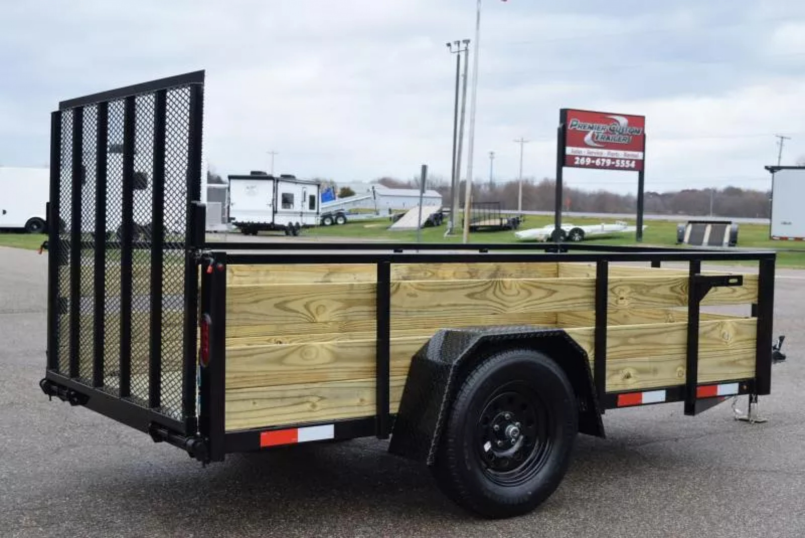 New BND 5x10 UTILITY TRAILER w/ 3-BOARD SIDES