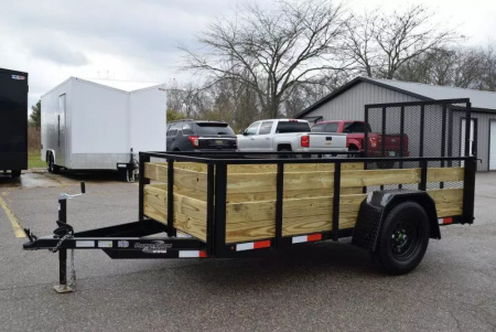 New BND 5x10 UTILITY TRAILER w/ 3-BOARD SIDES