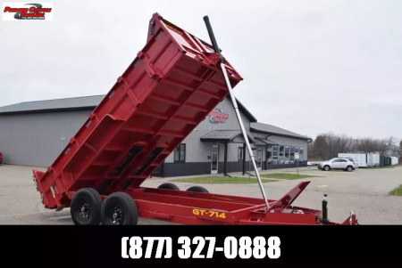New GRIFFIN 7x14 14K DUMP TRAILER w/ TELESCOPING CYLINDER