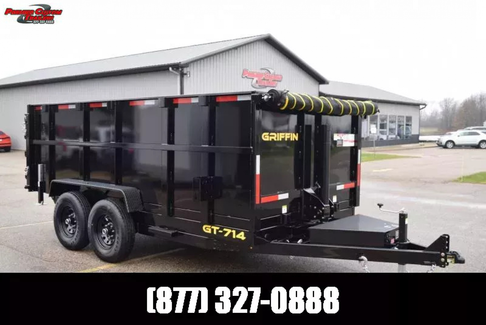 New GRIFFIN 7x14 14K DUMP TRAILER w/ 48" SIDES AND TELESCOPING CYLINDER