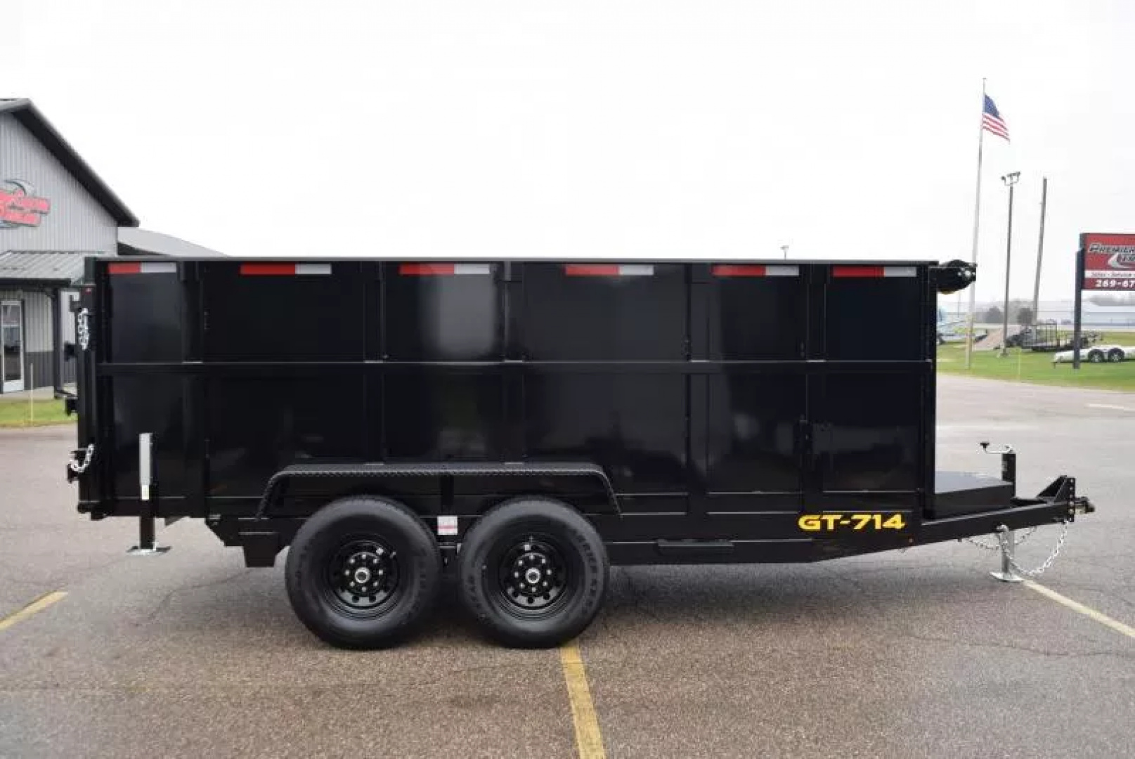 New GRIFFIN 7x14 14K DUMP TRAILER w/ 48" SIDES AND TELESCOPING CYLINDER