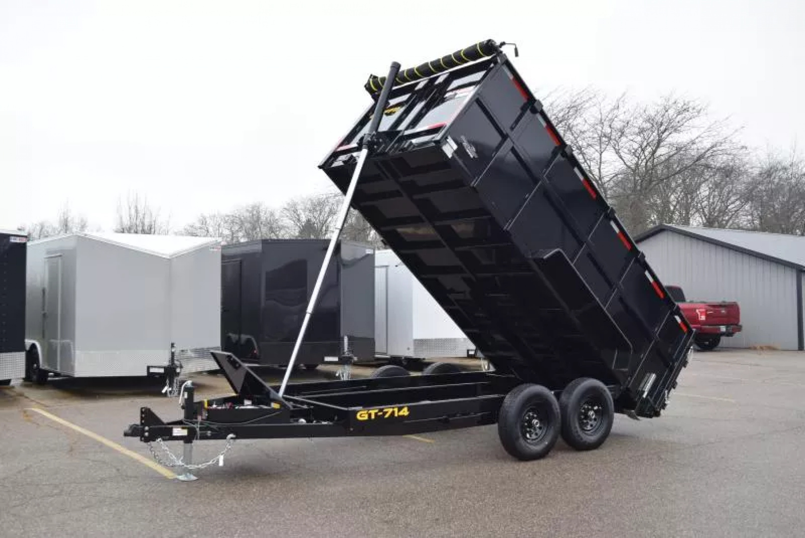 New GRIFFIN 7x14 14K DUMP TRAILER w/ 48" SIDES AND TELESCOPING CYLINDER