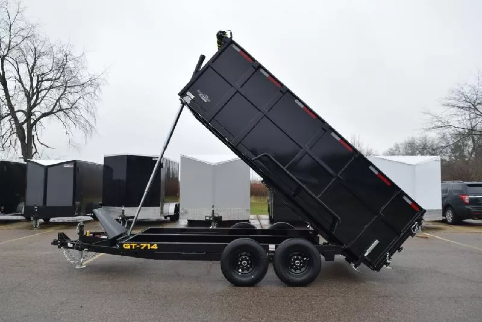 New GRIFFIN 7x14 14K DUMP TRAILER w/ 48" SIDES AND TELESCOPING CYLINDER