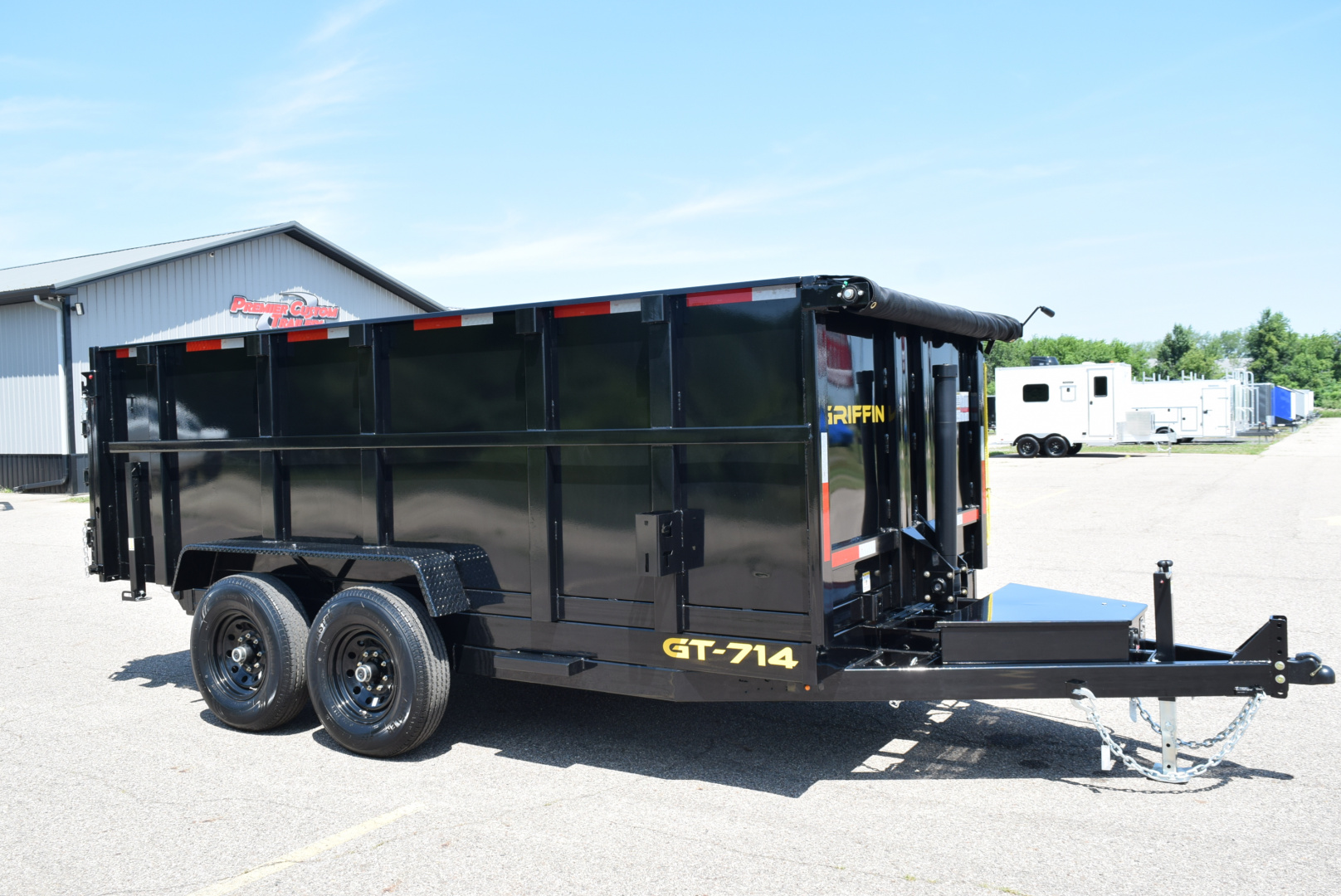 New GRIFFIN 7x14 14K DUMP TRAILER w/ 48" SIDES AND TELESCOPING CYLINDER