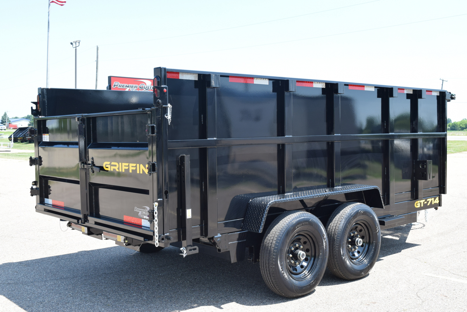 New GRIFFIN 7x14 14K DUMP TRAILER w/ 48" SIDES AND TELESCOPING CYLINDER